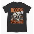 Library Halloween Book Lover Ghost With Books Unisex T-Shirt