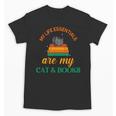 My Life Essentials Are Cat And Books Unisex T-Shirt My Life Essentials Are Cat And Books Unisex T-Shirt