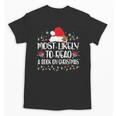 Most Likely To Read A Book On Christmas Family Matching Unisex T-Shirt