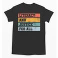 Literacy And Justice For All Stop Book Banning Banned Books Unisex T-Shirt