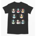 Literary Winter Reading Snowmen Cozy Book Lover Pattern Unisex T-Shirt