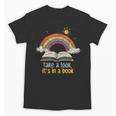 Take a Look It's In a Book Vintage Reading Teacher Rainbow Unisex T-Shirt Take a Look It's In a Book Vintage Reading Teacher Rainbow Unisex T-Shirt
