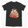 Love Book Coffee Heart Coquette Bow Valentines Day Unisex T-Shirt Love Book Coffee Heart Coquette Bow Valentines Day Unisex T-Shirt