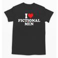 I Love Heart Fictional Men Simple Cute Books Reading Unisex T-Shirt