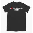 I Love Heart Fictional Men Simple Cute Reading Books Unisex T-Shirt