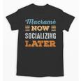 Macramé Now Minimal Socializing Introvert Vintage Unisex T-Shirt