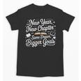 New Year New Chapter Same Dream Bigger Goals 2026 Book Lover Unisex T-Shirt