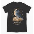 Night Owl Book Club Crescent Moon Late Night Reading Unisex T-Shirt