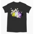 Non-Binary Book Lover Nonbinary Daisy LGBT Reading Pride Unisex T-Shirt