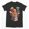 Octopus Book Reading Book Reader Ocean Octopus Unisex T-Shirt Octopus Book Reading Book Reader Ocean Octopus Unisex T-Shirt