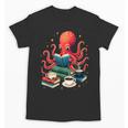 Octopus Reading Books Tea Coffee Unisex T-Shirt