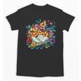Open Book With Colorful Floral Reading Magic Unisex T-Shirt Open Book With Colorful Floral Reading Magic Unisex T-Shirt