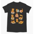 Orange Cats Reading Books Cat Lover Unisex T-Shirt Orange Cats Reading Books Cat Lover Unisex T-Shirt