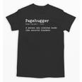 Pagehugger Definition Pun Book Lovers Literary Humor Unisex T-Shirt