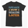 Paper Mache Now Minimal Socializing Introvert Vintage Unisex T-Shirt Paper Mache Now Minimal Socializing Introvert Vintage Unisex T-Shirt