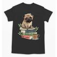 Pug Dog Reading Book Coffee Read Books Be Kind Stay Weird Unisex T-Shirt Pug Dog Reading Book Coffee Read Books Be Kind Stay Weird Unisex T-Shirt