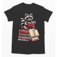 Raccoon Reading Books Matching Bookworm Readers Librarian Unisex T-Shirt Raccoon Reading Books Matching Bookworm Readers Librarian Unisex T-Shirt