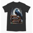 Raven On A Stack Of Books Wisdom Of Odin Unisex T-Shirt