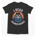I Read Banned Books For Men Women Cat Banned Books Unisex T-Shirt I Read Banned Books For Men Women Cat Banned Books Unisex T-Shirt