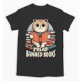 I Read Banned Books Shirt Cat Lover Bookworm Reader Men Women Kids Unisex T-Shirt