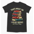 I Read Books Bookworm Halloween Unisex T-Shirt I Read Books Bookworm Halloween Unisex T-Shirt