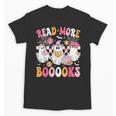 Read More Books Ghosts Reading Book Teacher Halloween Unisex T-Shirt
