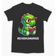 Readasaurus Reading Dinosaur Book Reader Bookworm Unisex T-Shirt