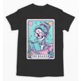 The Reader Retro Reading Skeleton Books Flowers Tarot Card Unisex T-Shirt The Reader Retro Reading Skeleton Books Flowers Tarot Card Unisex T-Shirt