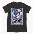 The Reader Tarot Card Reading Skeleton Skull Book Lover Unisex T-Shirt The Reader Tarot Card Reading Skeleton Skull Book Lover Unisex T-Shirt