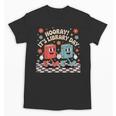 Reading Book Lover School Librarian Hooray It's Library Day Unisex T-Shirt