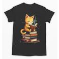 Reading Cat Books Cute Unisex T-Shirt