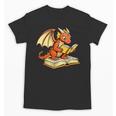 Reading Dragon Book Lover Bookworm Reader Unisex T-Shirt