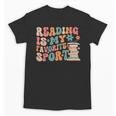 Reading Is My Favorite Sport Retro Groovy Book Lovers Unisex T-Shirt Reading Is My Favorite Sport Retro Groovy Book Lovers Unisex T-Shirt