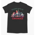 Reading With My Gnomies Reading Book Christmas Unisex T-Shirt