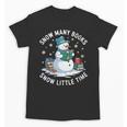 Reading Snowman So Many Books Christmas Books Readers Unisex T-Shirt Reading Snowman So Many Books Christmas Books Readers Unisex T-Shirt