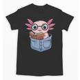 Readsalotl Axolotl Reading Book Lover Reading Pocket Axolotl Unisex T-Shirt Readsalotl Axolotl Reading Book Lover Reading Pocket Axolotl Unisex T-Shirt