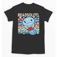 Readsolotl Blue Kawaii Axolotl Book Lover Reading Retro Unisex T-Shirt Readsolotl Blue Kawaii Axolotl Book Lover Reading Retro Unisex T-Shirt