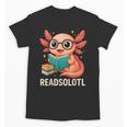 Readsolotl Kawaii Axolotl Reading Book Lover Unisex T-Shirt Readsolotl Kawaii Axolotl Reading Book Lover Unisex T-Shirt