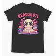 Readsolotl Pink Kawaii Axolotl Book Lover Reading Unisex T-Shirt Readsolotl Pink Kawaii Axolotl Book Lover Reading Unisex T-Shirt