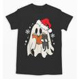 Retro Ghost Reading Book With Cat Bookish Club Christmas Men Women Kids Unisex T-Shirt Retro Ghost Reading Book With Cat Bookish Club Christmas Men Women Kids Unisex T-Shirt