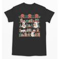 Retro Ghost Reading Book Teacher Librarian Bookish Christmas Unisex T-Shirt