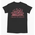 Retro Grow In Grace Wildflower Book Christian Bible Verse Unisex T-Shirt Retro Grow In Grace Wildflower Book Christian Bible Verse Unisex T-Shirt