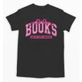 Retro Pink Coquette Bow Valentine Book Lover Varsity Unisex T-Shirt