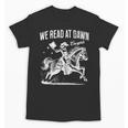 Retro We Read At Dawn Cowgirl Western Librarian Book Lover Unisex T-Shirt Retro We Read At Dawn Cowgirl Western Librarian Book Lover Unisex T-Shirt
