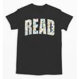 Retro Read Floral Reading Bookworm Librarian Book Lover Unisex T-Shirt Retro Read Floral Reading Bookworm Librarian Book Lover Unisex T-Shirt