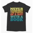 Retro Never Underestimate The Power Of a Boy With a Book Unisex T-Shirt