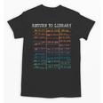Return To Library Card Book Due Date Bookish Reading Unisex T-Shirt