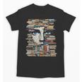 RtY Book Man Graphic Eyes Colorful Art Small Unisex T-Shirt