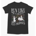 Run Like Mr Collins Just Proposed Vintage Book Quote Unisex T-Shirt Run Like Mr Collins Just Proposed Vintage Book Quote Unisex T-Shirt