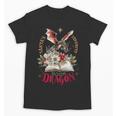 Santa's Favorite Book Dragon Christmas Magic Unisex T-Shirt